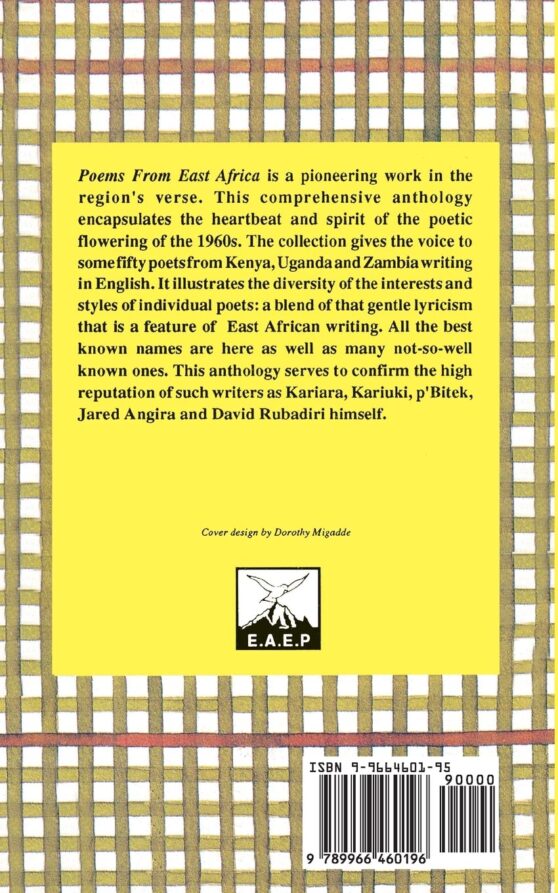 Poems From East Africa D. Cook & D. Rubadiri
