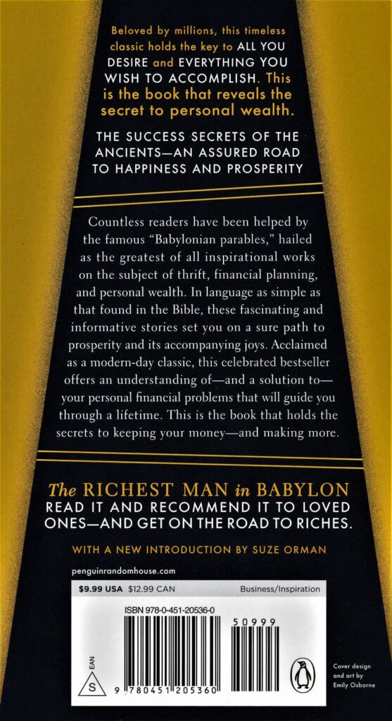 The Richest man in Babylon book By George S Clason