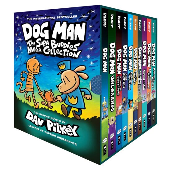 Dog Man The Supa Buddies Mega 10 Book Collection By Dav Pilkey, Stuart Lynch