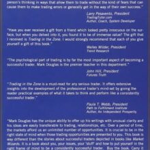 Trading in the Zone by Mark Douglas Trading in the Zone by Mark Douglas